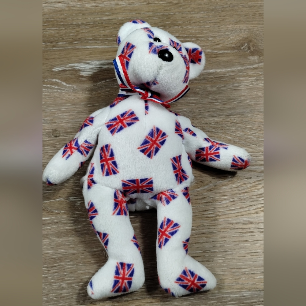 -Ty Beanie Babies โJackโ the Bear - UK Exclusive 9in - Picture 5 of 13